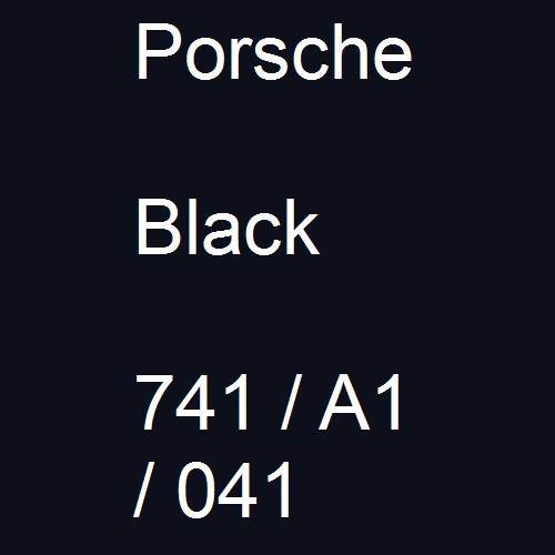 Porsche, Black, 741 / A1 / 041.